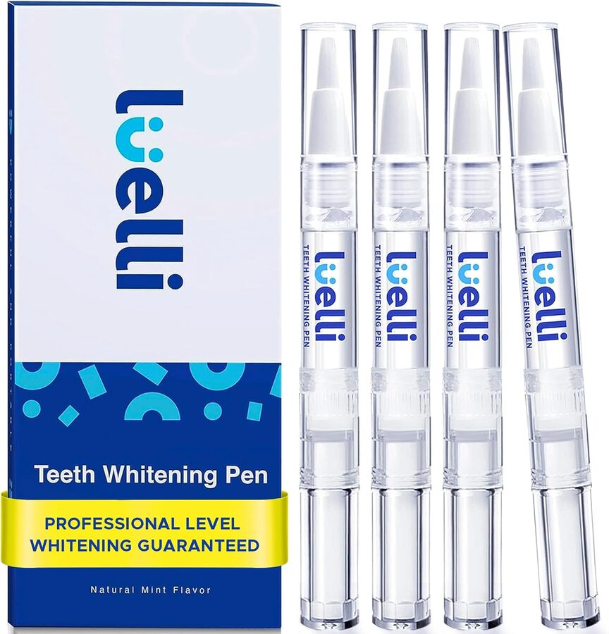 Luelli Teeth Whitening Pen, 4 pack